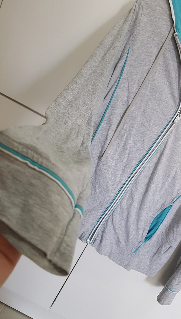 LCW Gri Kapüşonlu Fermuarlı Kadın Ceket - Görsel 3