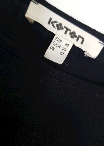 KOTON Düğmeli Siyah Kadın Bluz, Uzun Kollu, Salaş - Görsel 8