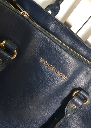 Michael Kors Lacivert Deri Kadın Çanta - Görsel 3