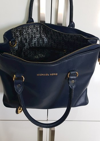 Michael Kors Lacivert Deri Kadın Çanta - Görsel 7