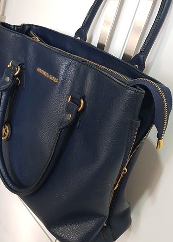 Michael Kors Lacivert Deri Kadın Çanta - Görsel 4