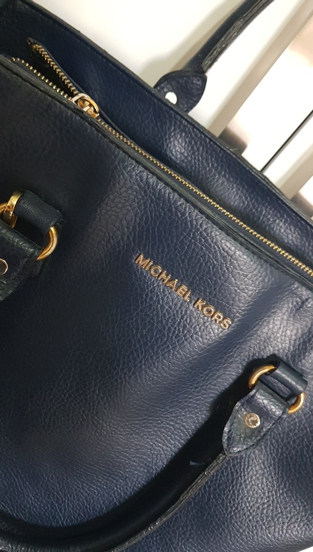 Michael Kors Lacivert Deri Kadın Çanta - Görsel 3