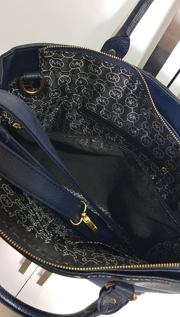 Michael Kors Lacivert Deri Kadın Çanta - Görsel 5