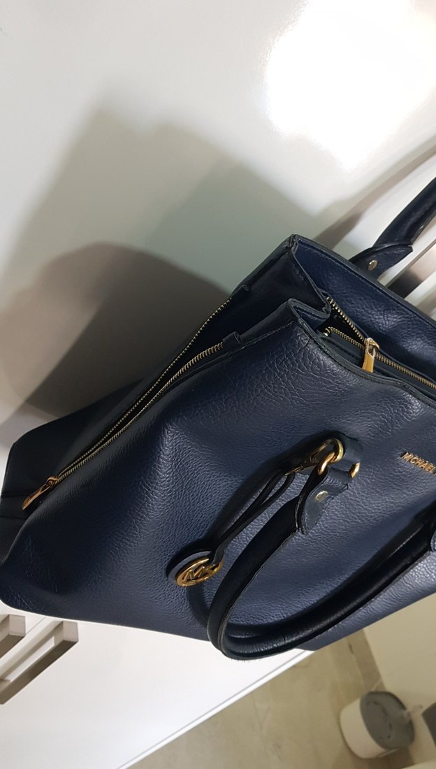 Michael Kors Lacivert Deri Kadın Çanta - Görsel 2