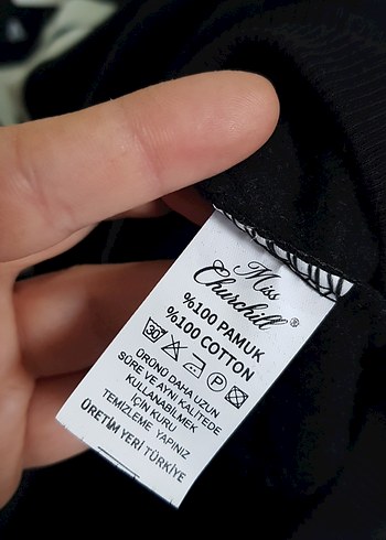 Siyah Baskılı Oversize Sweatshirt Unisex - Görsel 5