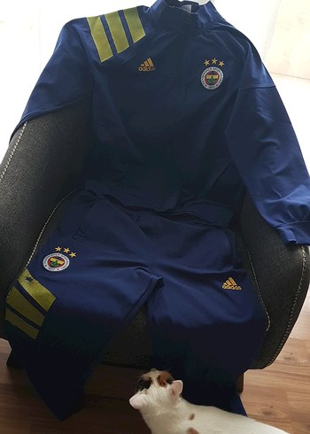 Lacivert Adidas Fenerbahçe Fermuarlı Eşofman Takım - Görsel 3