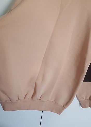 Kahverengi Kuşaklı Kadın Sweatshirt Unisex - Görsel 7