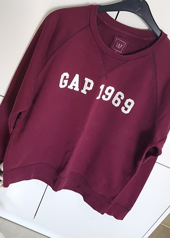Bordo GAP 1969 Baskılı Sweatshirt Unisex - Görsel 3