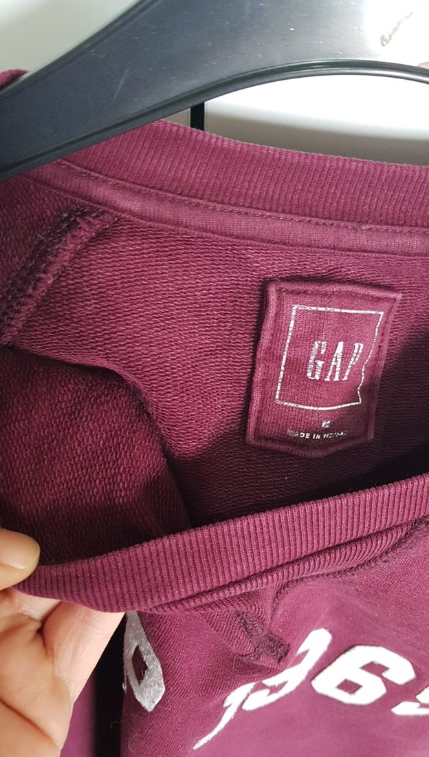 Bordo GAP 1969 Baskılı Sweatshirt Unisex - Görsel 5