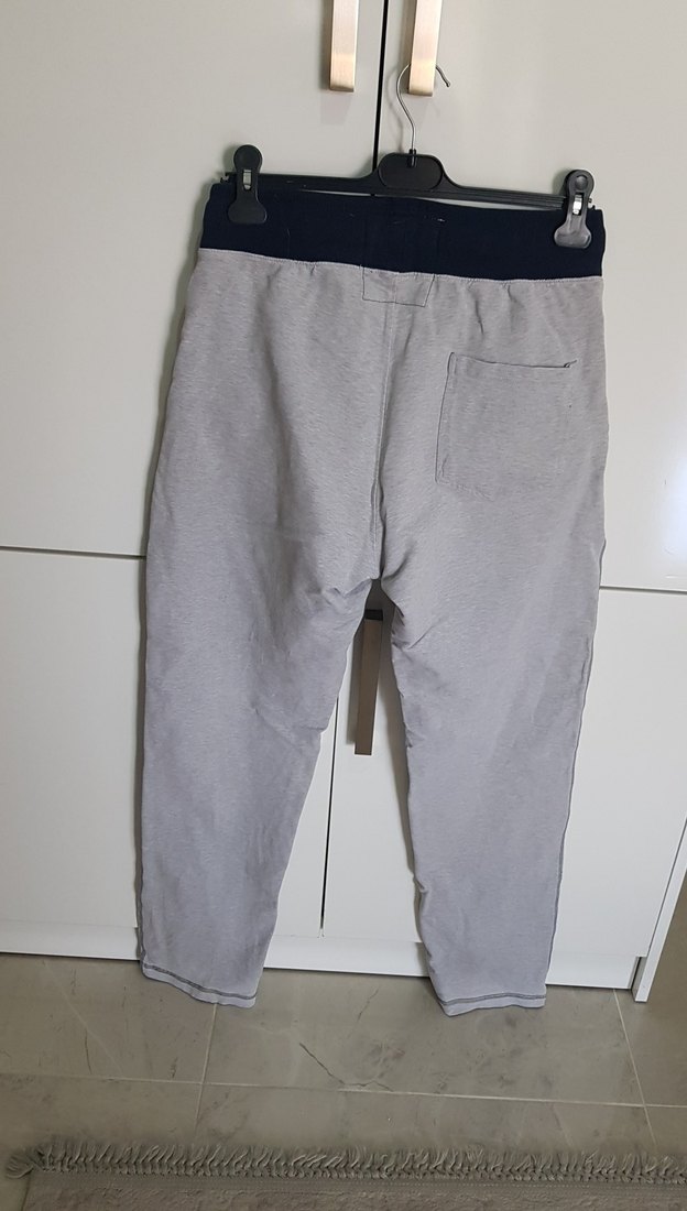 Gri Belden Bağlamalı Kadın Eşofman Altı - Görsel 3