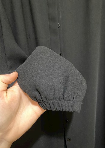 Siyah Düğmeli Uzun tunik - Görsel 2