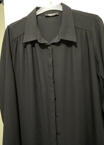 Siyah Düğmeli Uzun tunik - Görsel 3