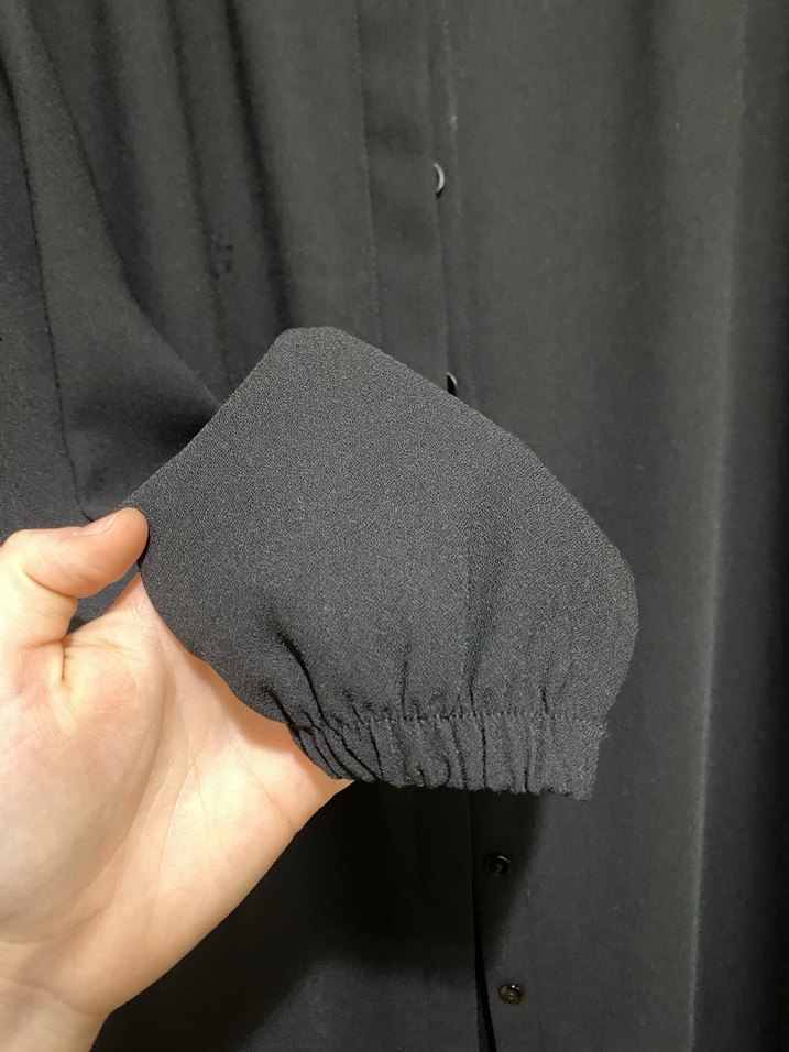 Siyah Düğmeli Uzun tunik - Görsel 2