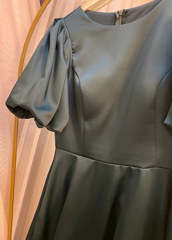 Parlak Turkuaz Kadın Uzun Elbise - Görsel 2