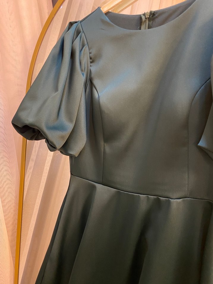 Parlak Turkuaz Kadın Uzun Elbise - Görsel 2