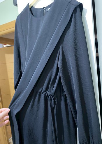 Uzun Siyah Salaş Kadın Elbise - Görsel 2