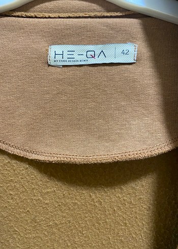 Bej Süet Düğmeli Uzun Kadın Kaban - Görsel 9