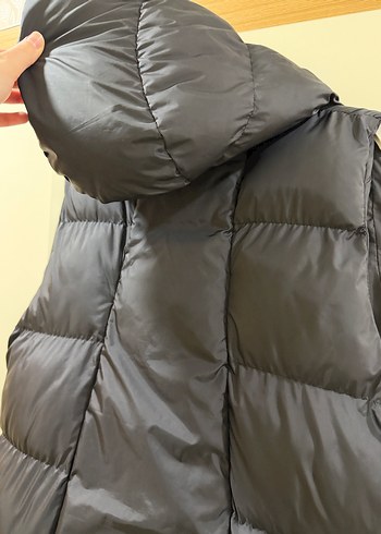 Düğmeli Siyah Midi Kadın Yelek - Görsel 5