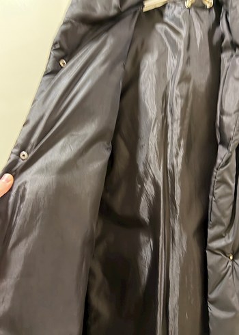 Düğmeli Siyah Midi Kadın Yelek - Görsel 4