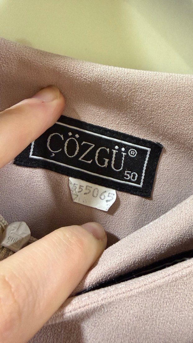 Gül kurusu Uzun Triko Kadın Elbise - Görsel 5