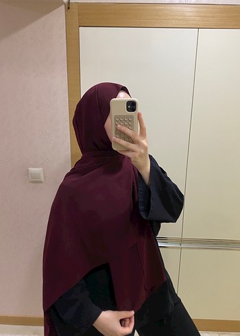 Beden Bordo Kadın Drapeli krep kumaş Şal