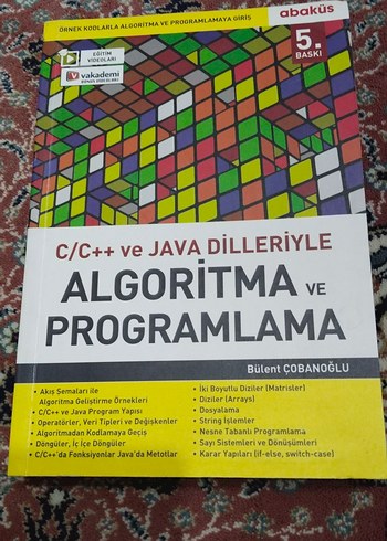 C/C++ ve Java Dilleriyle Algoritma ve Programlama Kitabı - Görsel 2