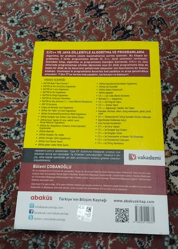 C/C++ ve Java Dilleriyle Algoritma ve Programlama Kitabı - Görsel 3