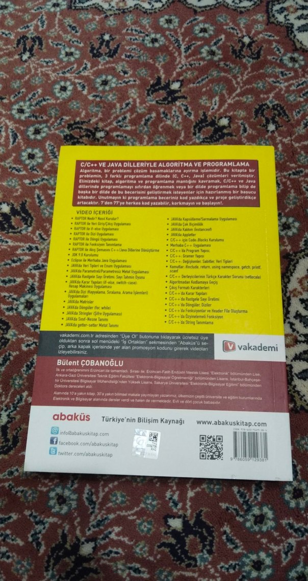 C/C++ ve Java Dilleriyle Algoritma ve Programlama Kitabı - Görsel 3