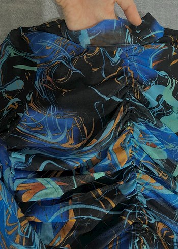 Lacivert crop - Görsel 3