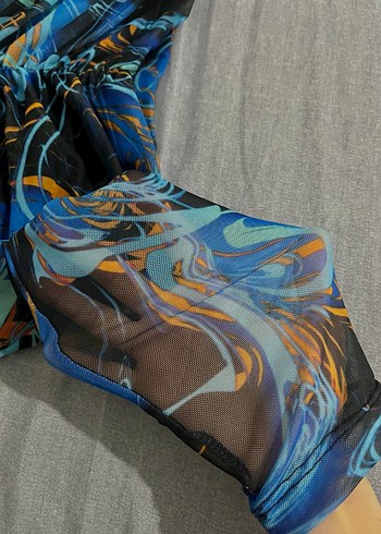 Lacivert crop - Görsel 4