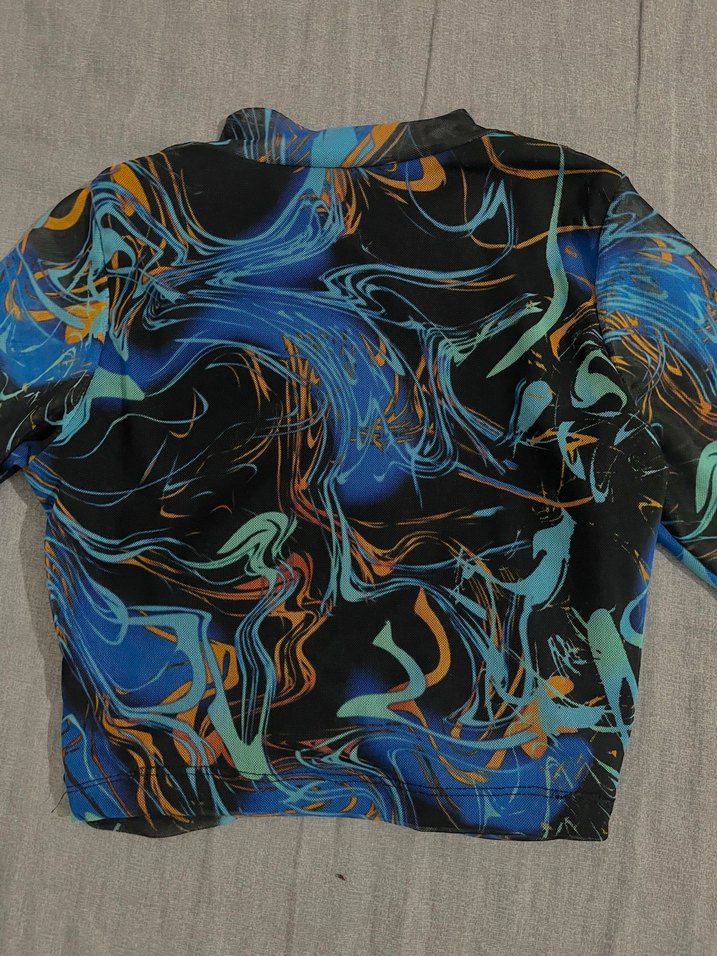 Lacivert crop - Görsel 2