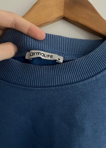 Mavi Oversize Sweatshirt - Görsel 2