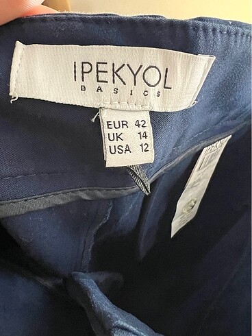 42 Beden lacivert Renk İpekyol pantolon