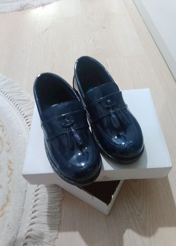 Erkek Çocuk Lacivert Baskılı Kemerli Ayakkabı - Görsel 6