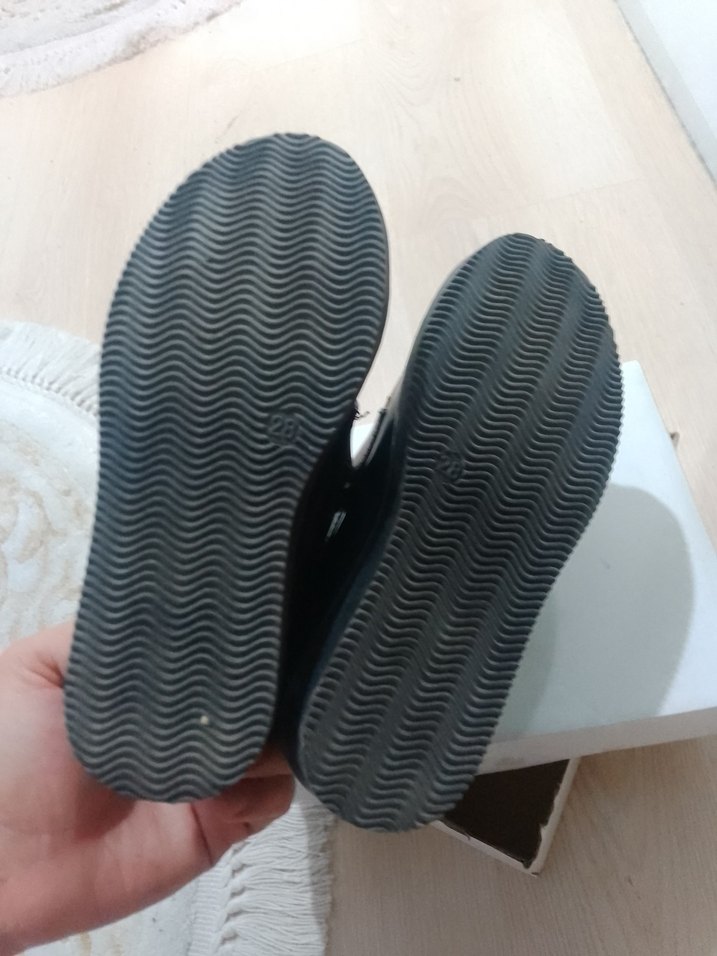 Erkek Çocuk Lacivert Baskılı Kemerli Ayakkabı - Görsel 3