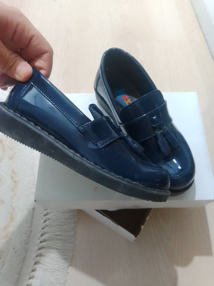 Erkek Çocuk Lacivert Baskılı Kemerli Ayakkabı - Görsel 5