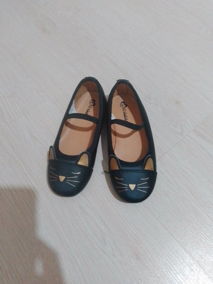 Kız Çocuk Siyah Babet Ayakkabı - Görsel 4