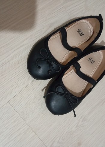 Kız Çocuk Siyah Fiyonklu Bale Ayakkabısı - Görsel 3