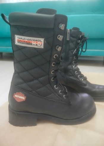 Harley Davidson Rose Siyah Kadın Bot