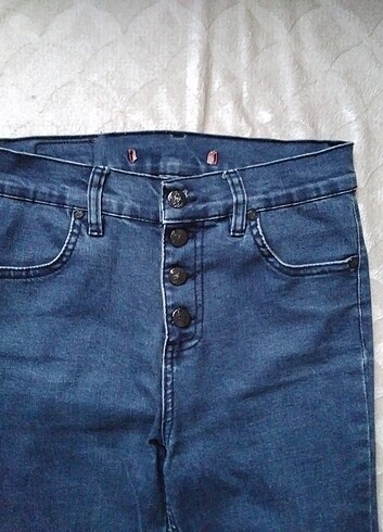 Standart Beden Beden mavi Renk Bayan jean pantolon 