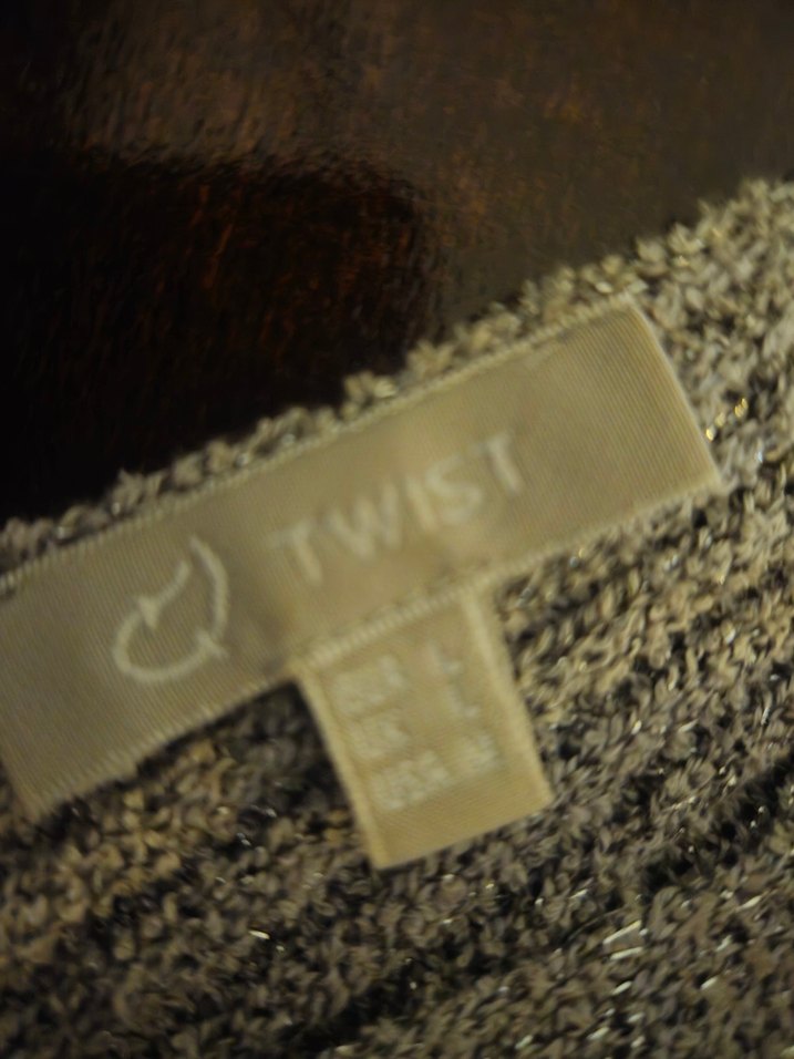 Gri Örgü Askılı simli Bohem kazak - Görsel 2