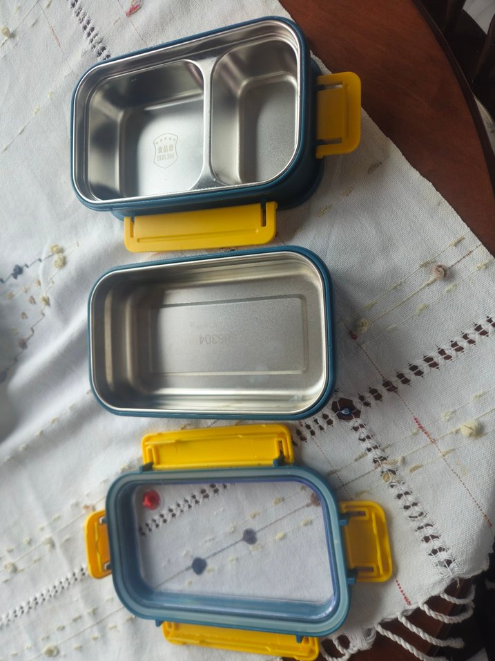 Mavi Sarı Kilitli Gıda Kabı - Görsel 4