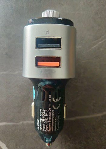 Gri Beyaz Bluetooth Araç Kiti - Görsel 2