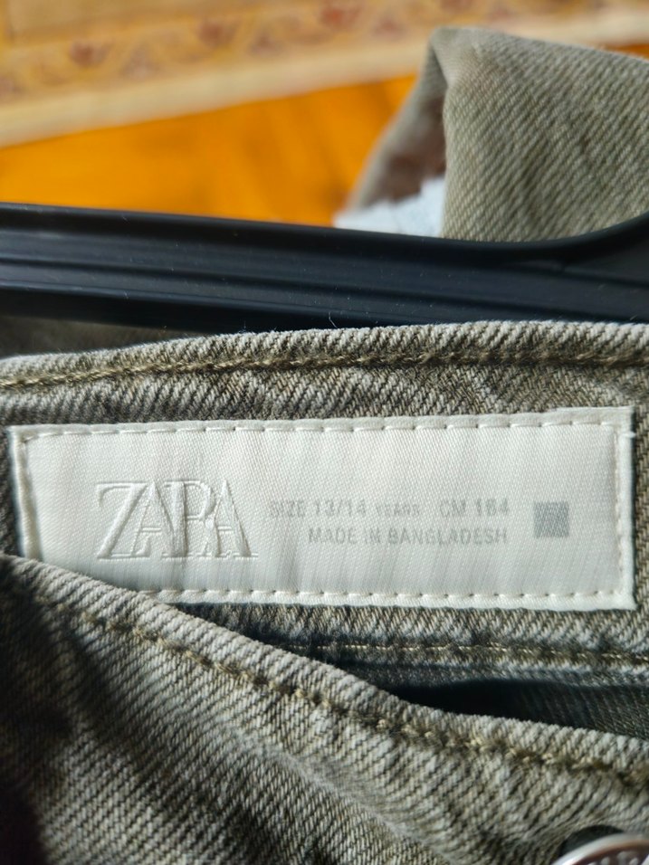 Kemer Detaylı Haki renk Geniş Kesim Erkek ÇOCUK Pantolon - Görsel 2