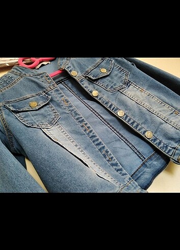 m Beden Crop kot ceket