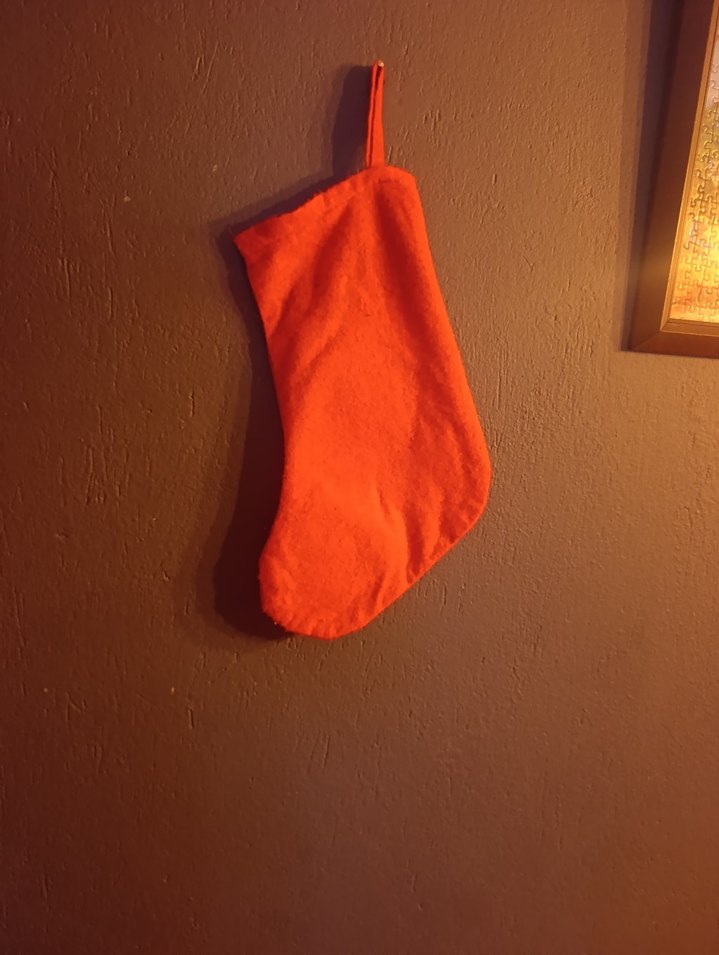 Kırmızı Nakışlı Noel çorabı - Görsel 3