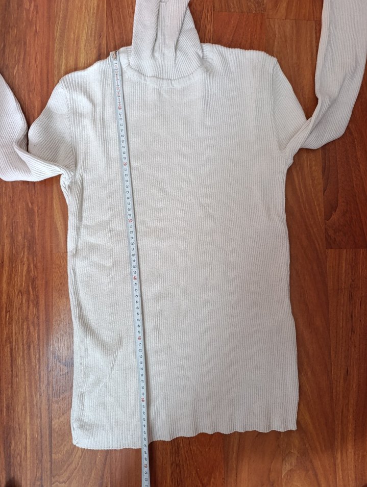 TrendyolMan Bej Boğazlı Yün Kazak - Görsel 2