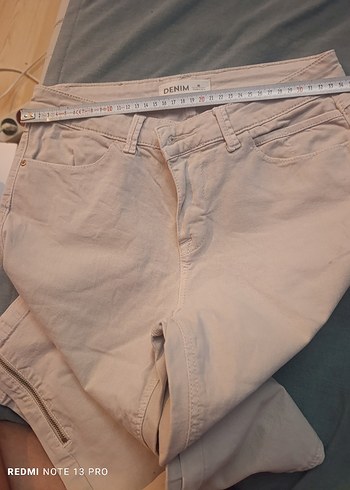 Bej Renkli Regular Fit Kadın Kot Pantolon - Görsel 5