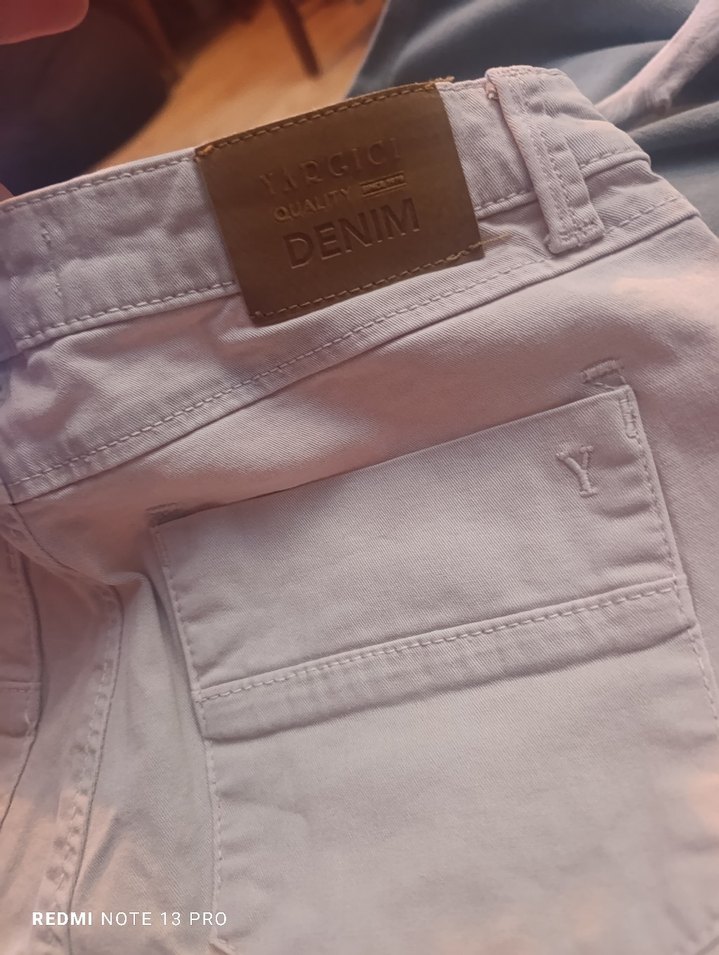 Bej Renkli Regular Fit Kadın Kot Pantolon - Görsel 3