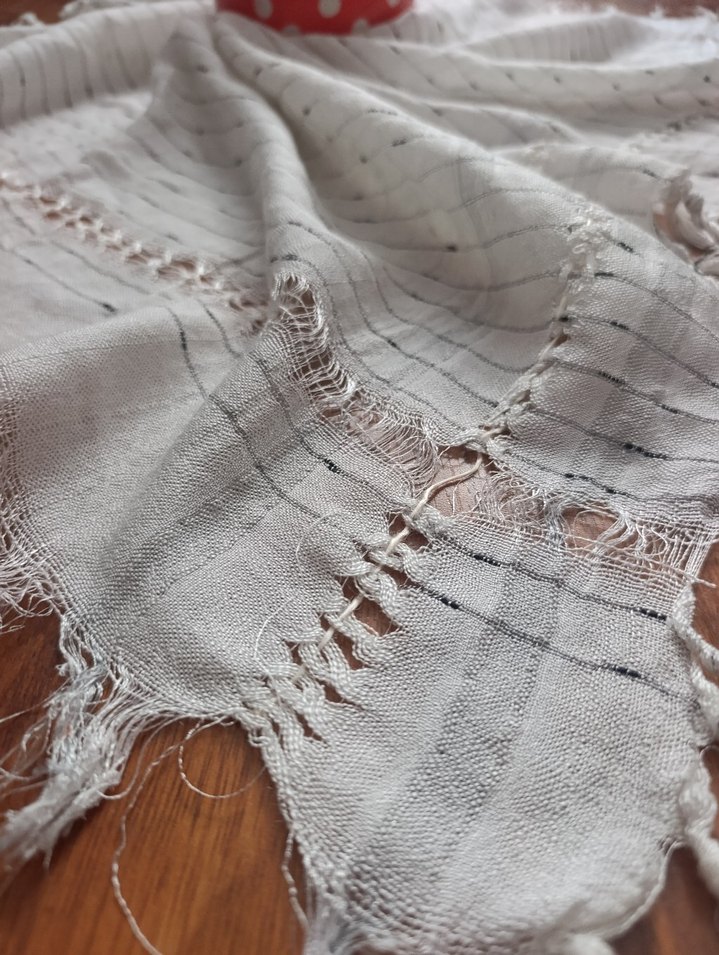 Bej Gri Bohem Masa Örtüsü Püsküllü - Görsel 2